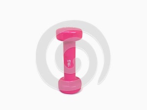 Ping dumbbell for exercises in gym.