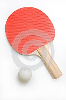 Ping Pong Paddle and Ball