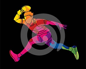 Ping Pong player, Table tennis action cartoon graphic