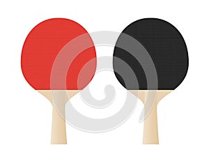 Ping pong rackets vector