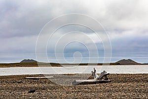 Pingo Canadian Landmark near Tuktoyaktuk NWT Canada