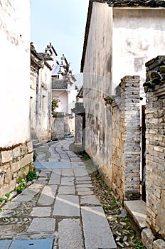 Pingshan village of ancient villages in China photo