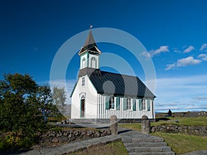 Pingvallkirkja church in Thingvellir