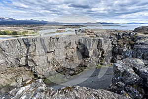 Pingvellir Iceland earth fracture landscape