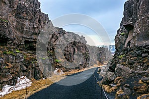 Pingvellir Thingvellir National Park, Tectonic Plates in Iceland photo