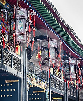 Pingyao Ancient City architecture and ornaments, Shanxi, China