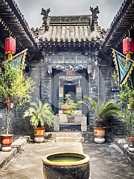 Pingyao Ancient City architecture and ornaments, Shanxi, China