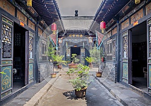 Pingyao Ancient City architecture and ornaments, Shanxi, China