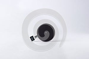 Pinhole of optometrist medical tool for test vision isolated white background