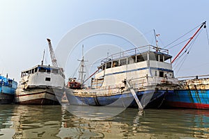 Pinisi ships in Jakarta photo