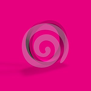 Pink 3D circle or ring