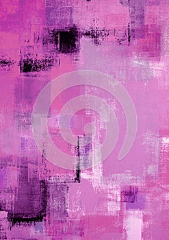 Pink Abstract Art Painting