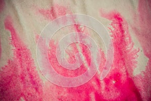 Pink Abstract Background Ink Stains Spread