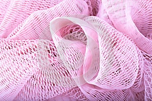 pink abstract bath sponge texture background