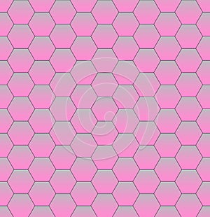 Pink Abstract Hexagon Texture. Hexagon pattern background.