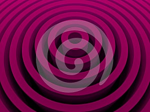 Pink abstract radial background. 3D