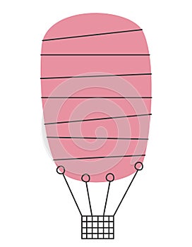 Pink air balloon.