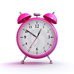 Pink alarm clock