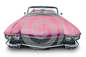 Pink Cadillac Convertible photo