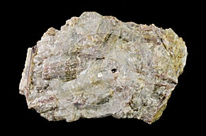 Pink andalusite crystal in quartz