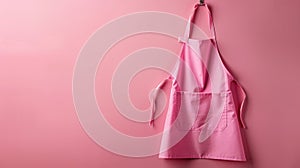 The pink kitchen apron.AI generated image