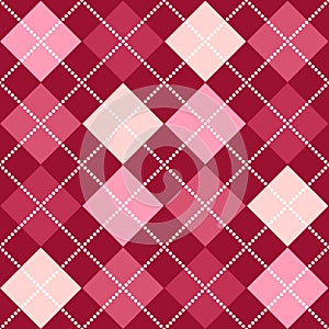 Pink Argyle Pattern