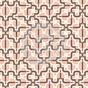 Pink art deco pattern