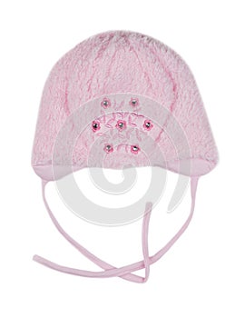 Pink baby hat