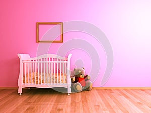 Pink baby room