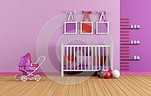 Pink baby room