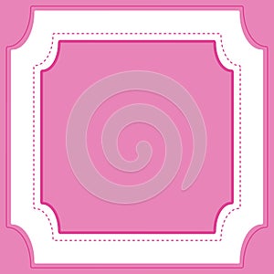 Pink background with big frame