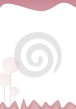 pink background with copy space. Simole background