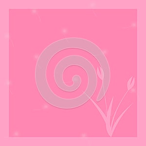 Pink background and flowers