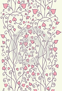 Pink background for valentine day card vector