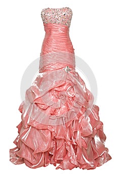 Pink ball gown