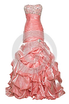 Pink ball gown photo