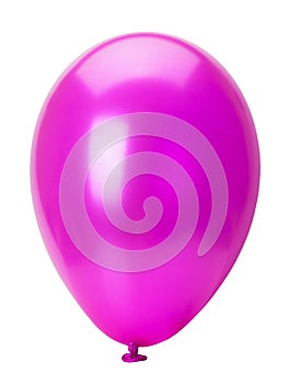 pink balloon isolated on the white background