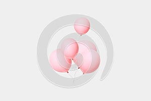 Pink balloons photo