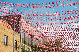 Pink Balls in Montreal Gay Village