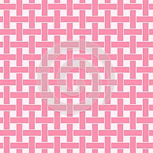 Pink basketweave seamless pattern