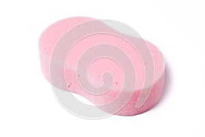 Pink bath sponge