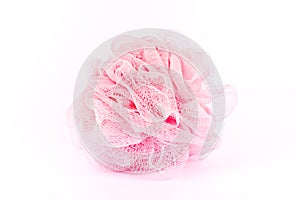 Pink bath sponge