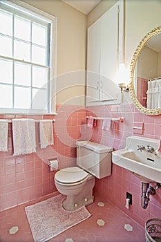 Pink bathroom