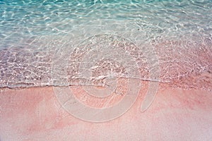 Pink Beach and Splash Wave