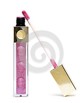 Pink beautiful gloss for lips