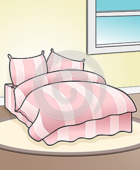 Pink Bed Background