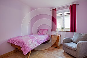 Pink bedroom