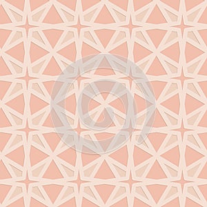 Pink beige embossed pattern in arabic style seamless pattern for decoration, illustration