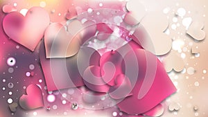 Pink and Beige Valentines Background Image