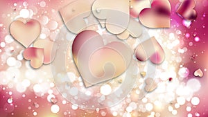 Pink and Beige Valentines Day Background Design